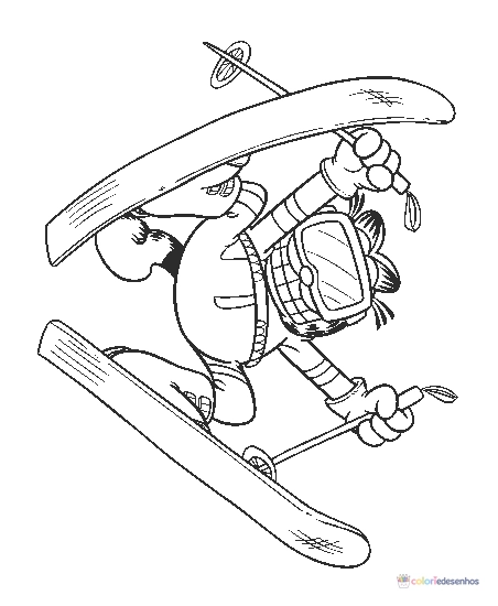 Garfield para colorir