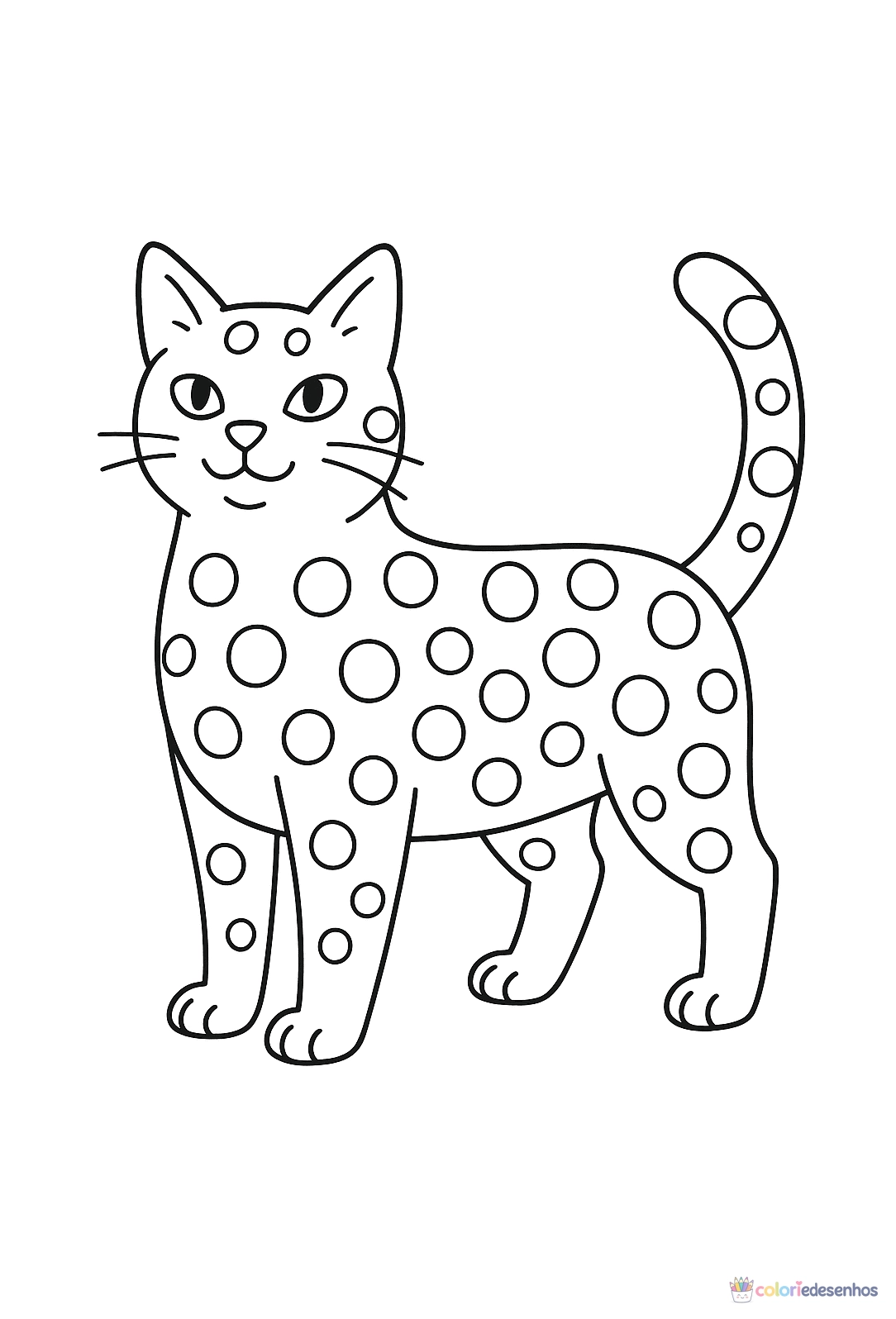 Gato para colorir