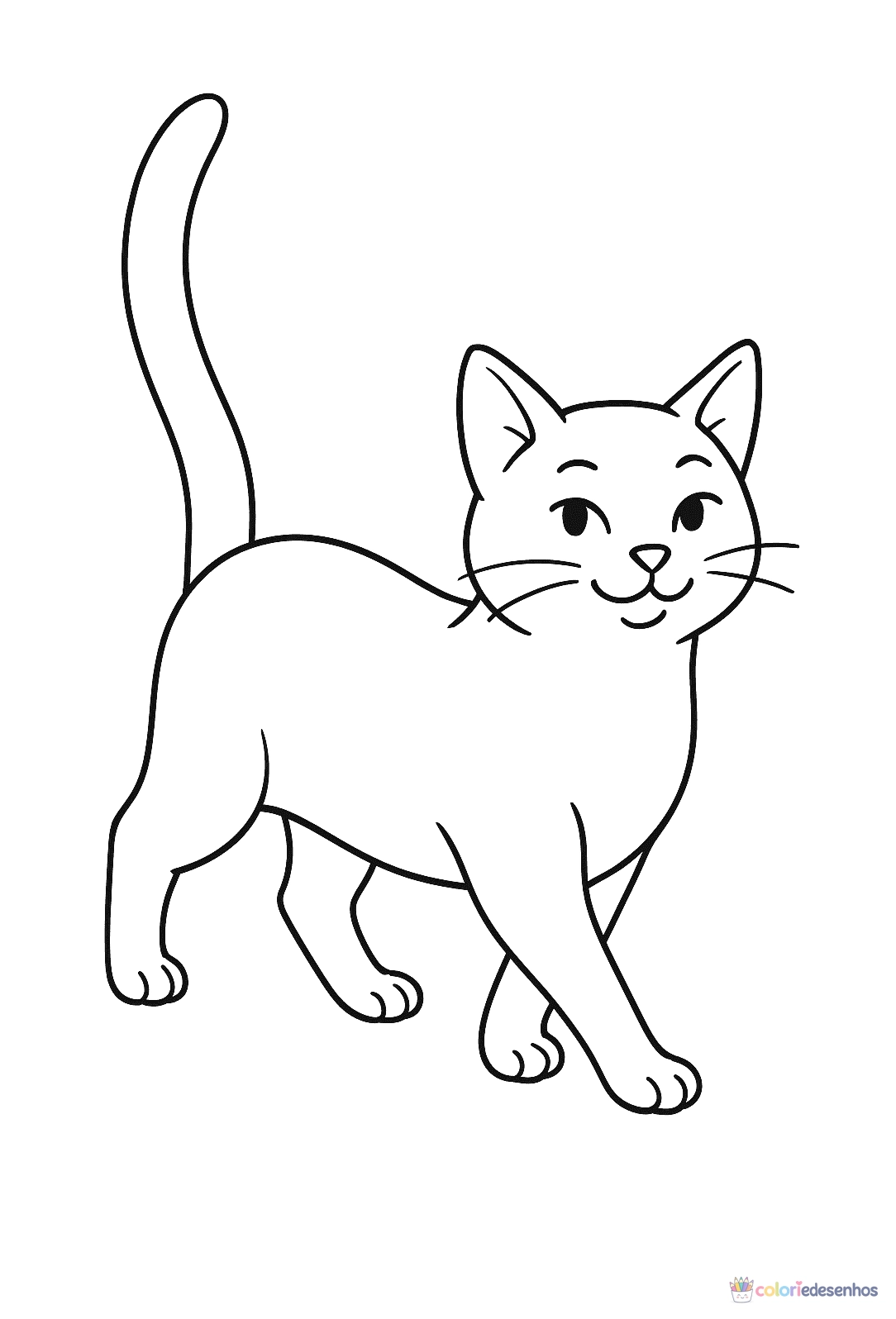 Gato para colorir