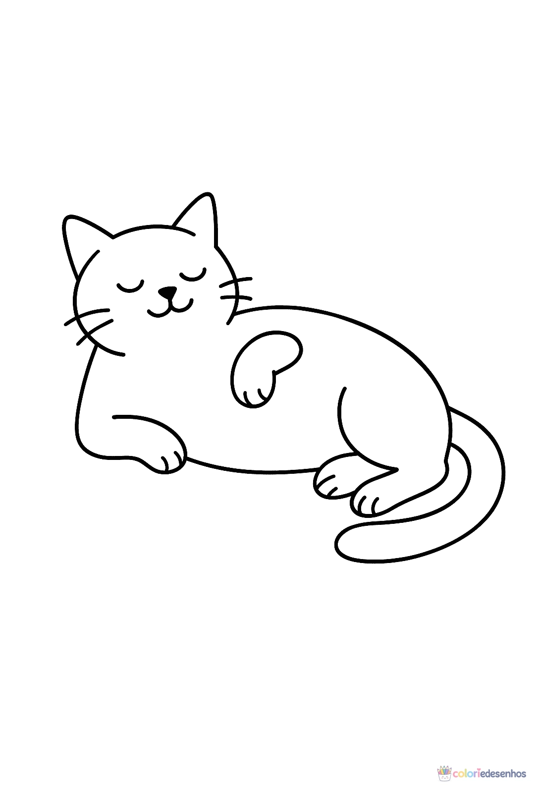 Gato para colorir