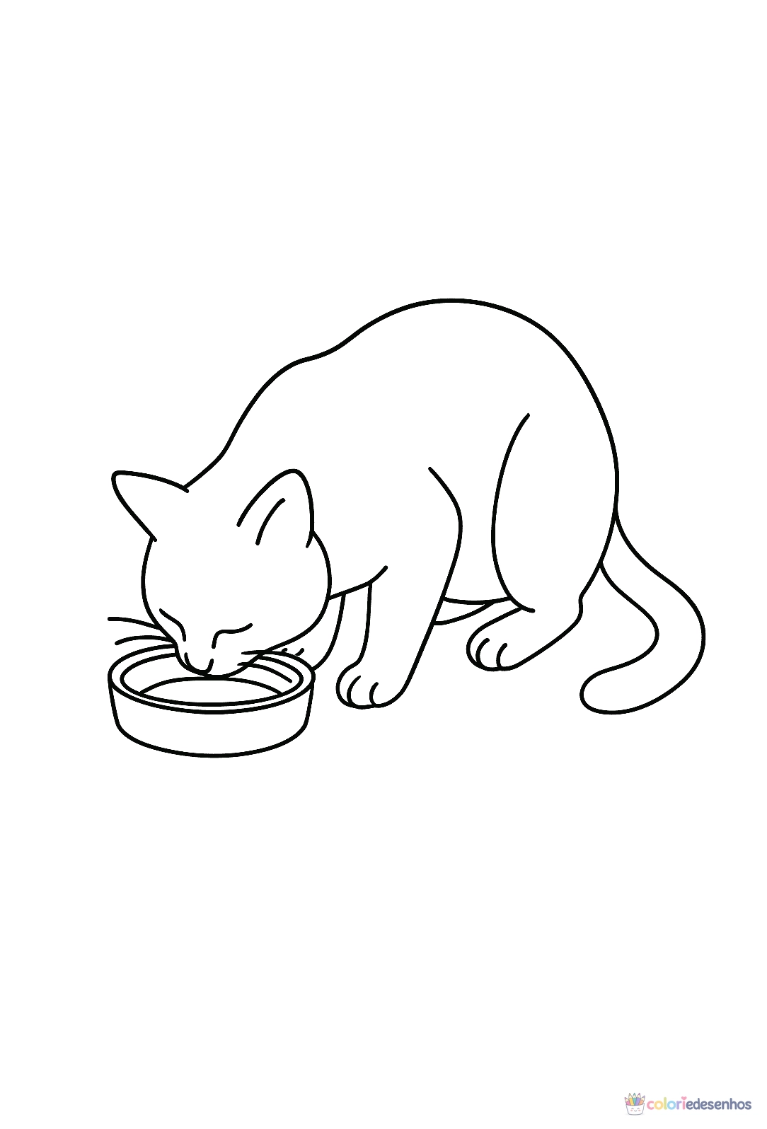 Gato para colorir