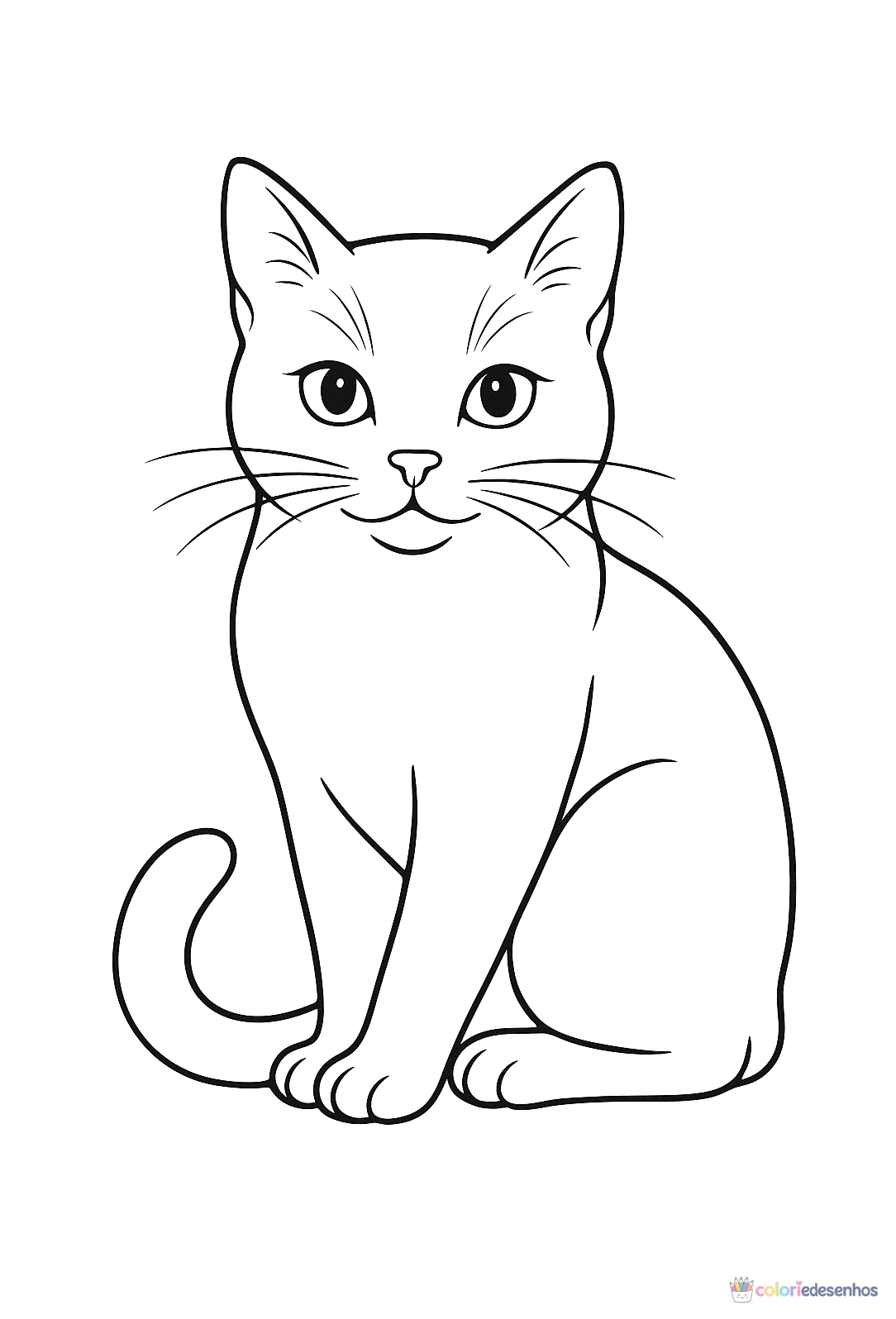 Gato para colorir