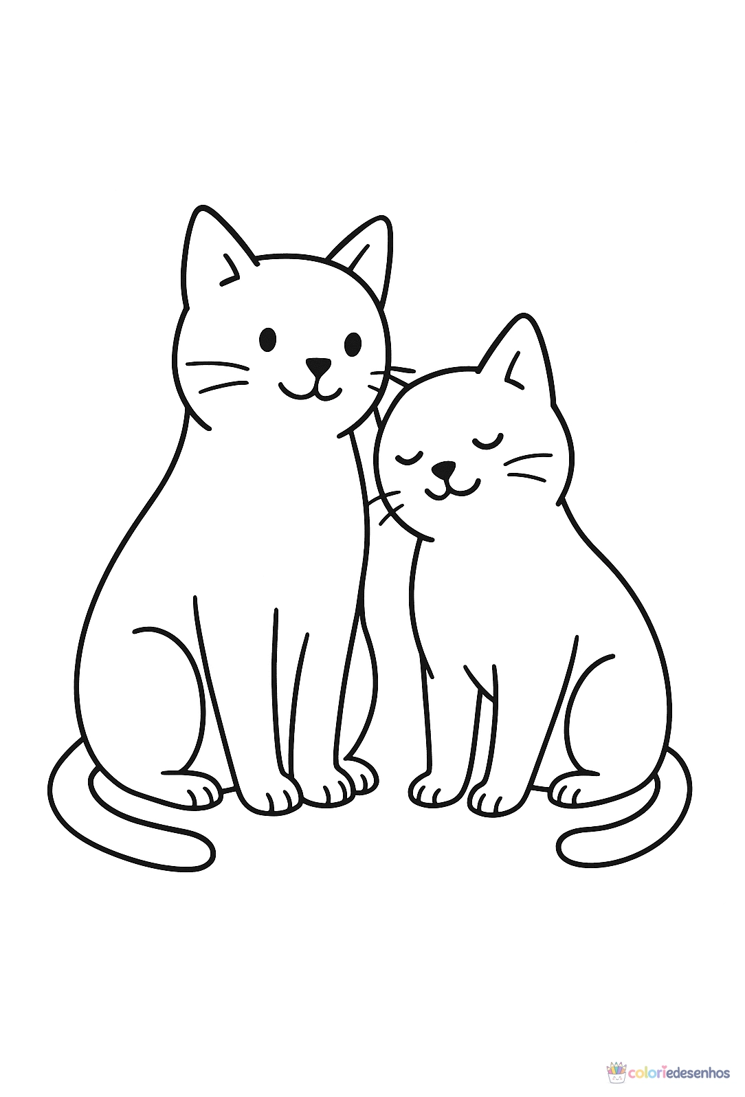 Gato para colorir