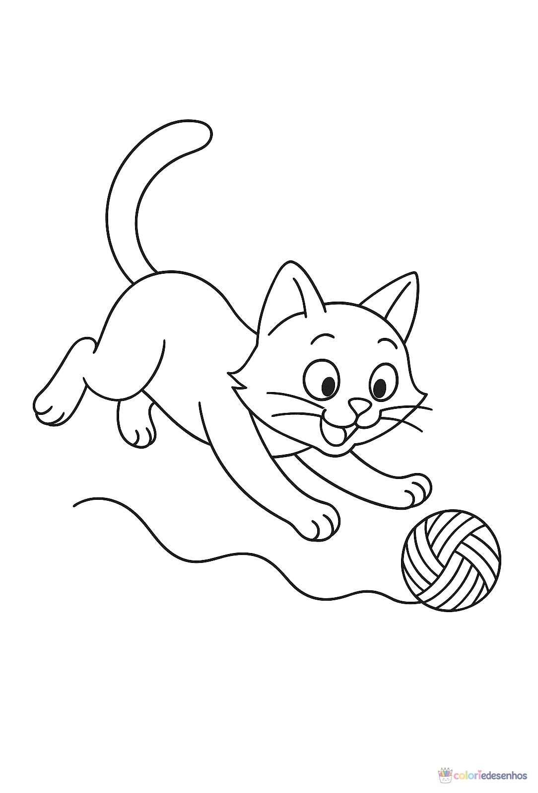 Gato para colorir