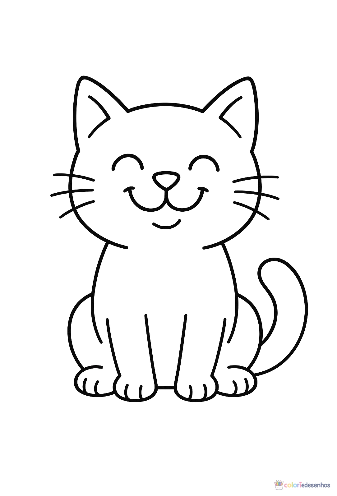 Gato para colorir