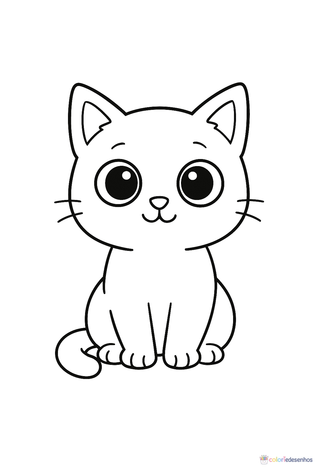 Gato para colorir