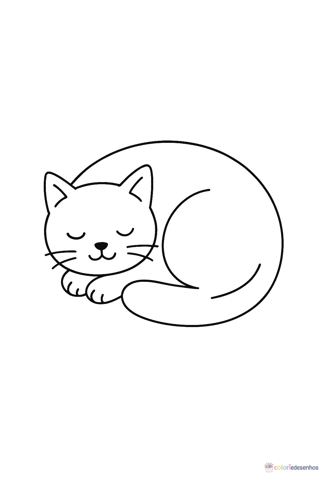 Gato para colorir