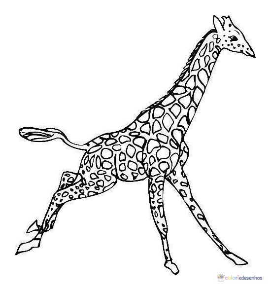 Girafas para colorir