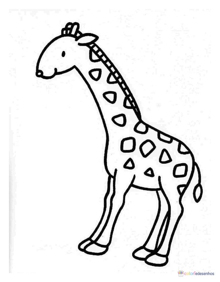 Girafas para colorir