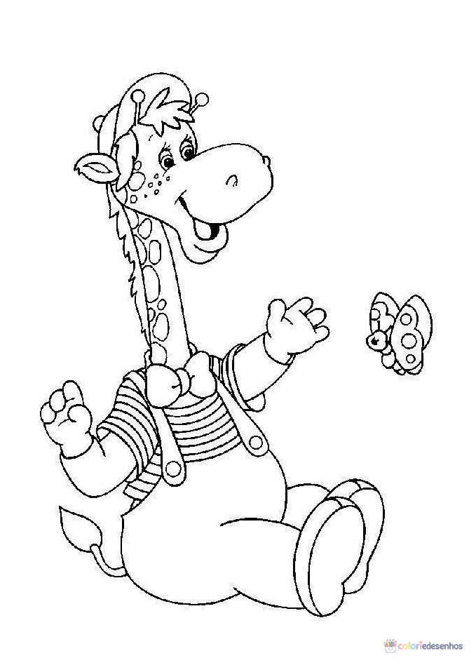 Girafas para colorir