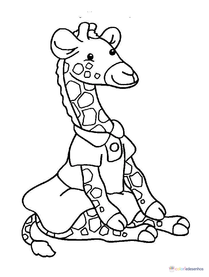 Girafas para colorir