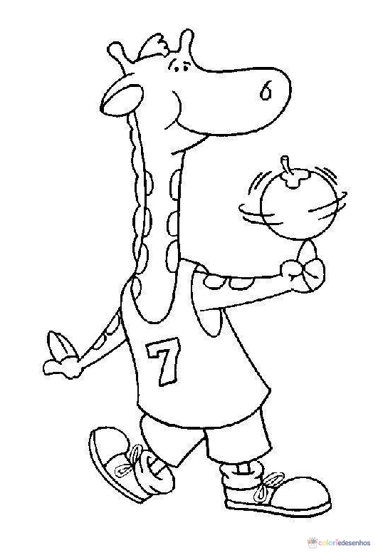 Girafas para colorir