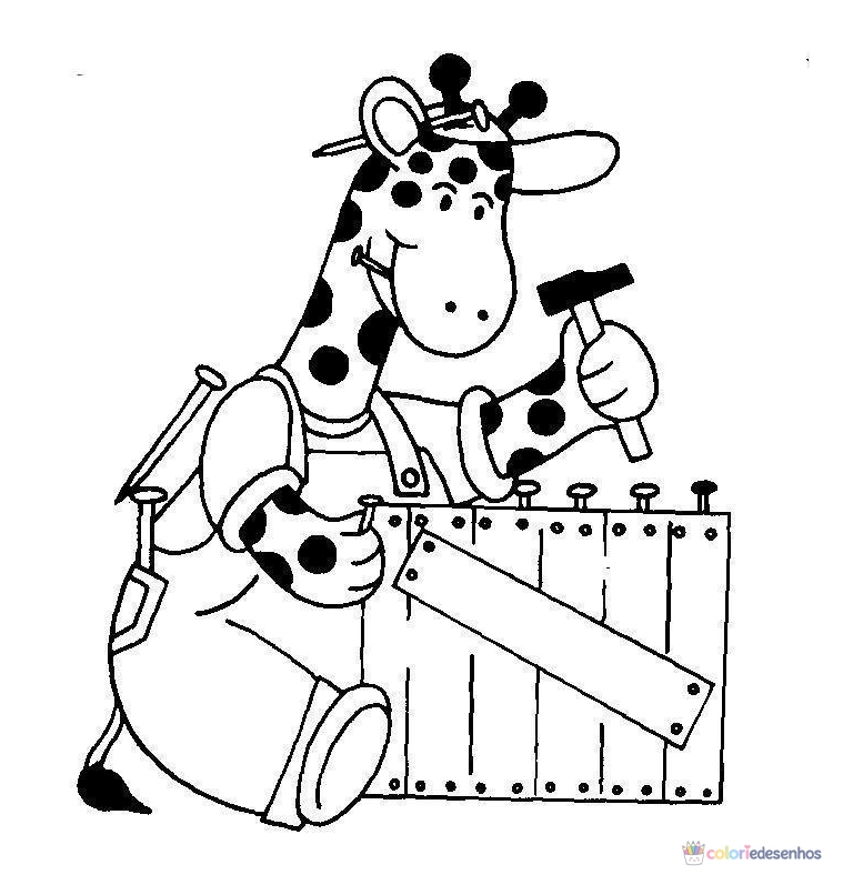Girafas para colorir