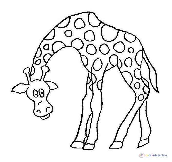 Girafas para colorir