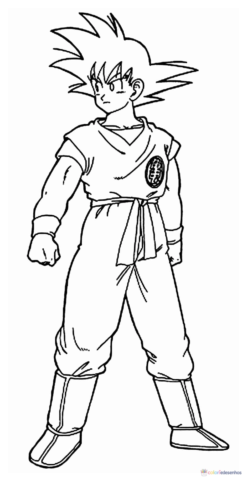 Desenhos de Goku para colorir