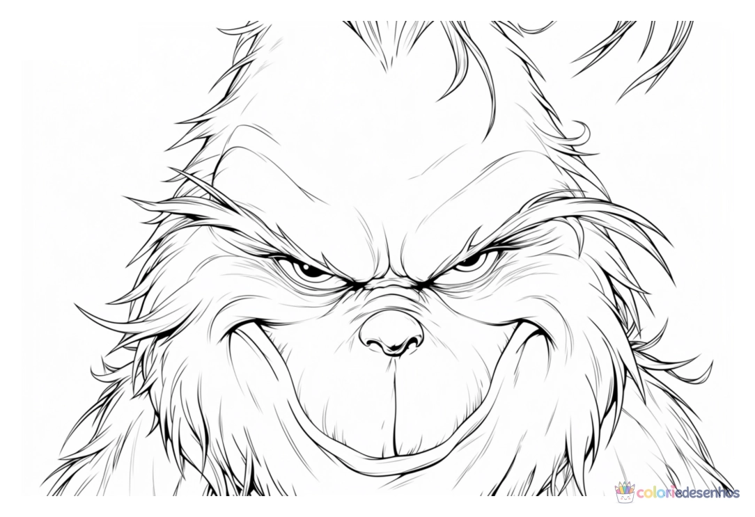 Grinch para colorir