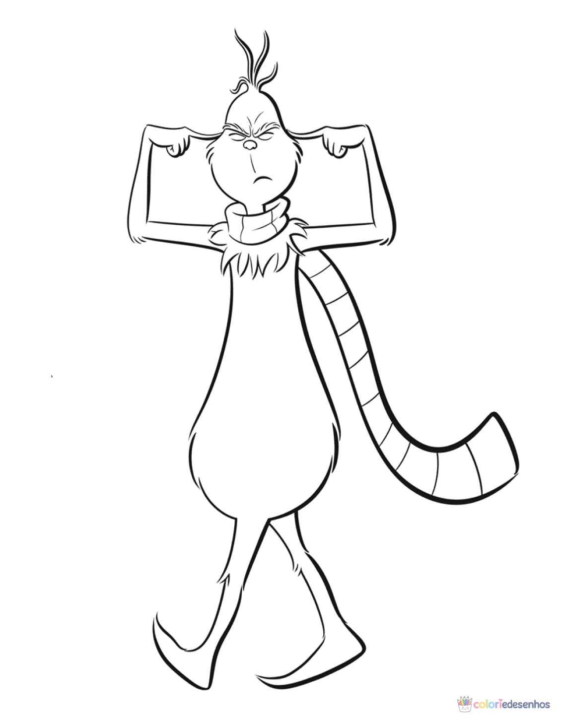 Grinch para colorir