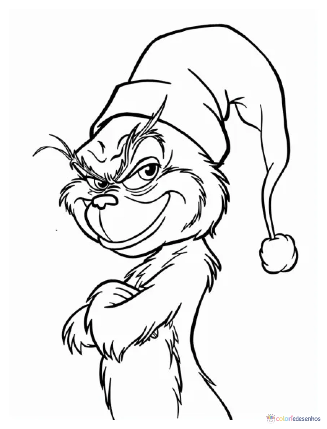 Grinch para colorir