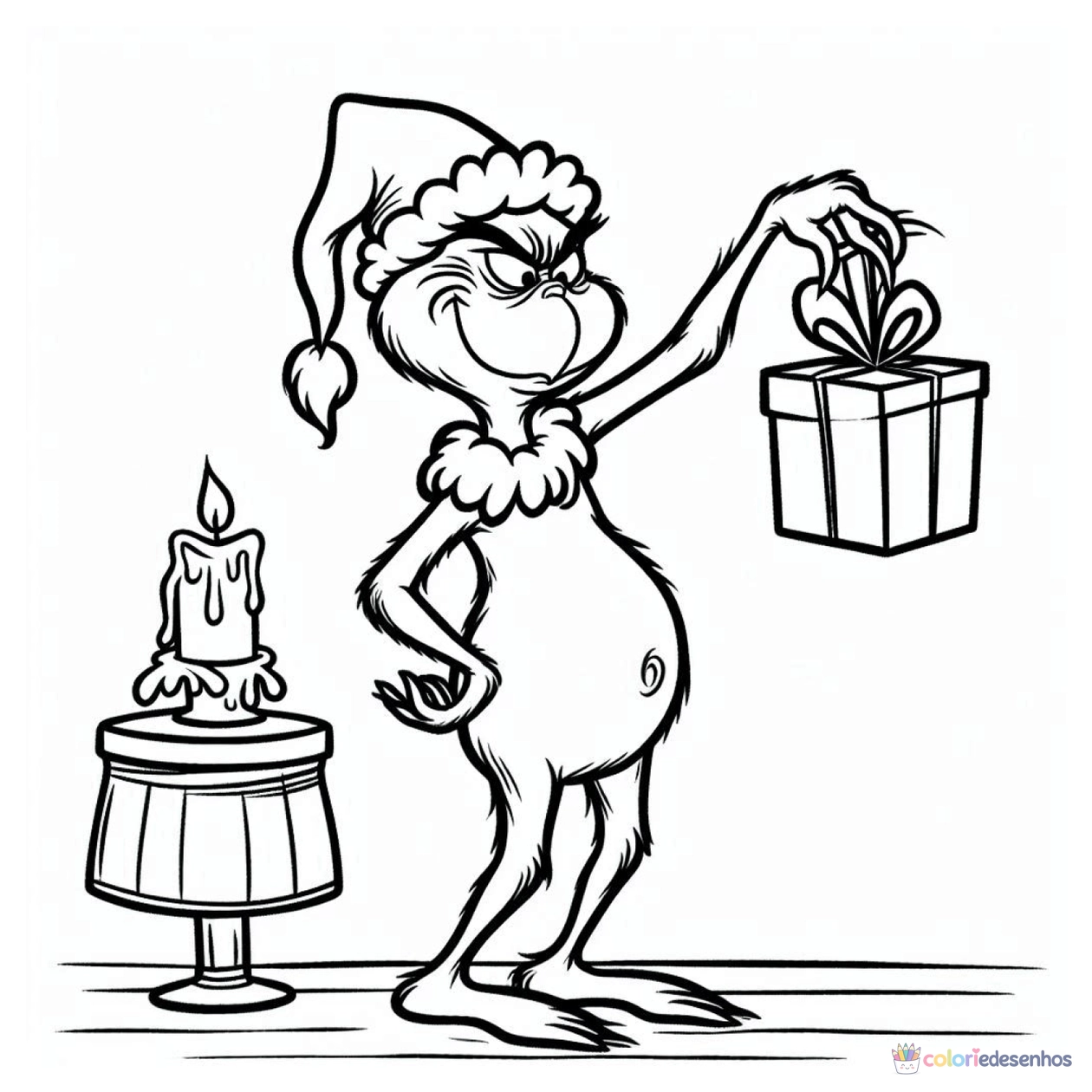 Grinch para colorir