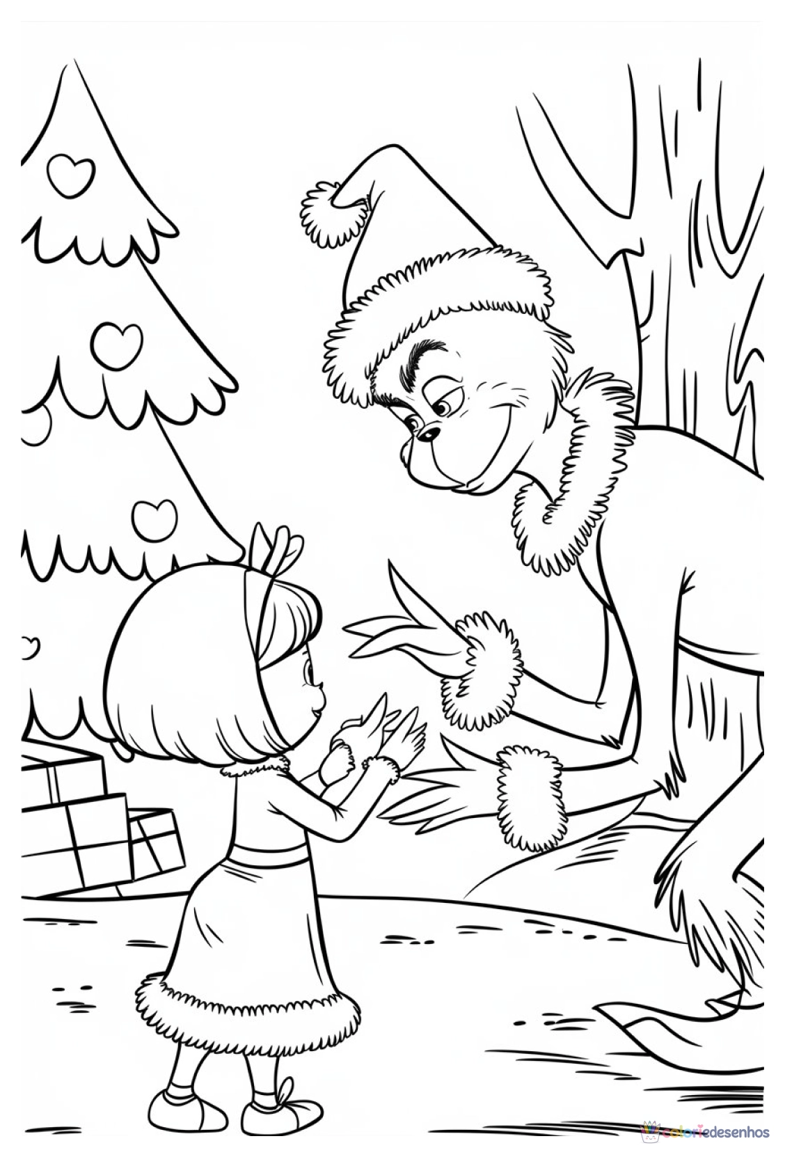 Grinch para colorir