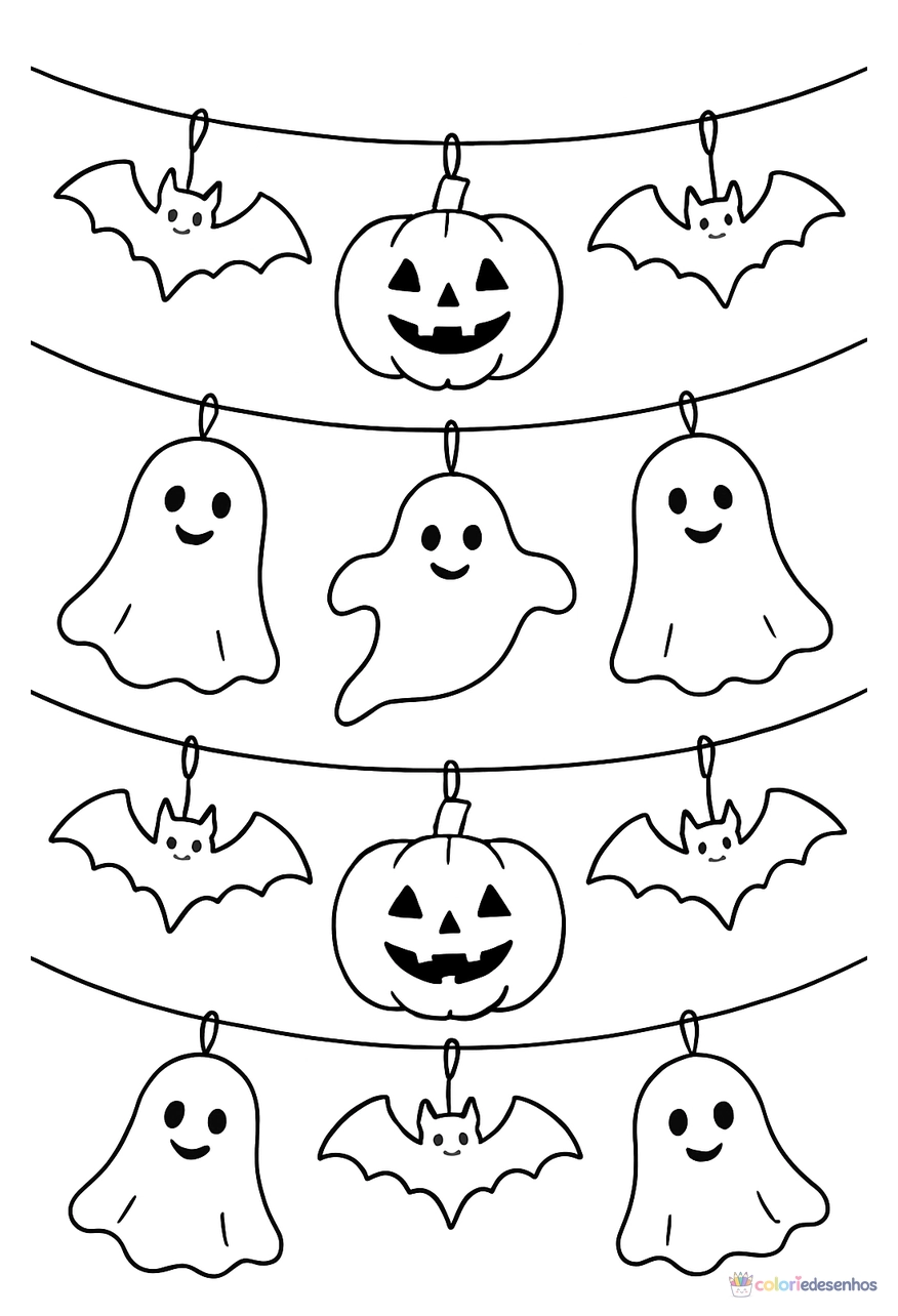 Halloween para colorir
