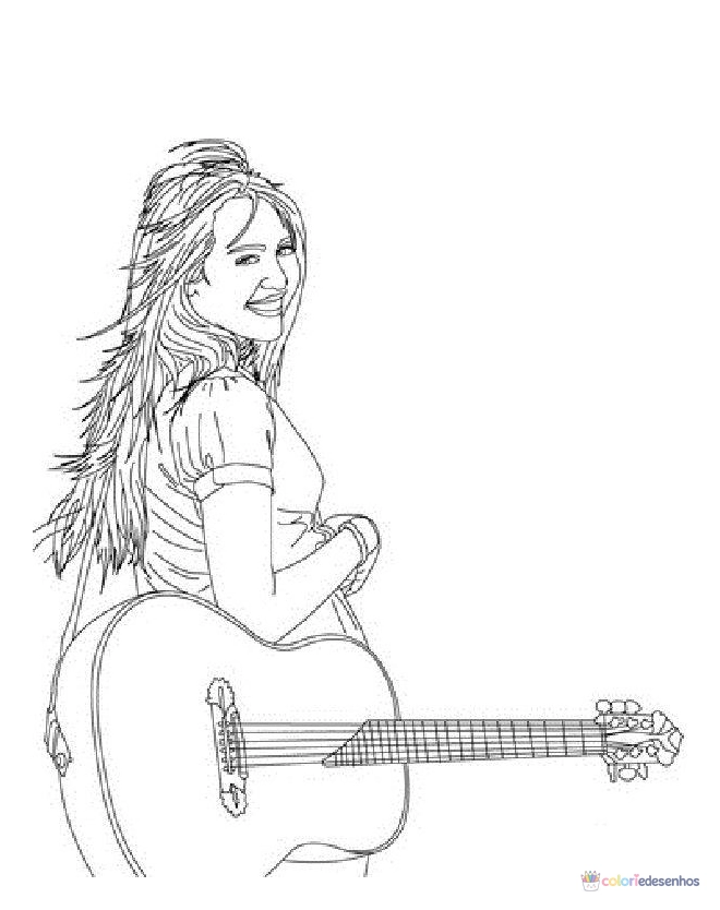 Desenhos de Hannah Montana para colorir