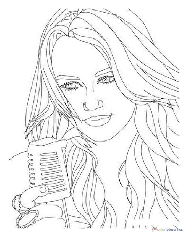Hannah Montana para colorir