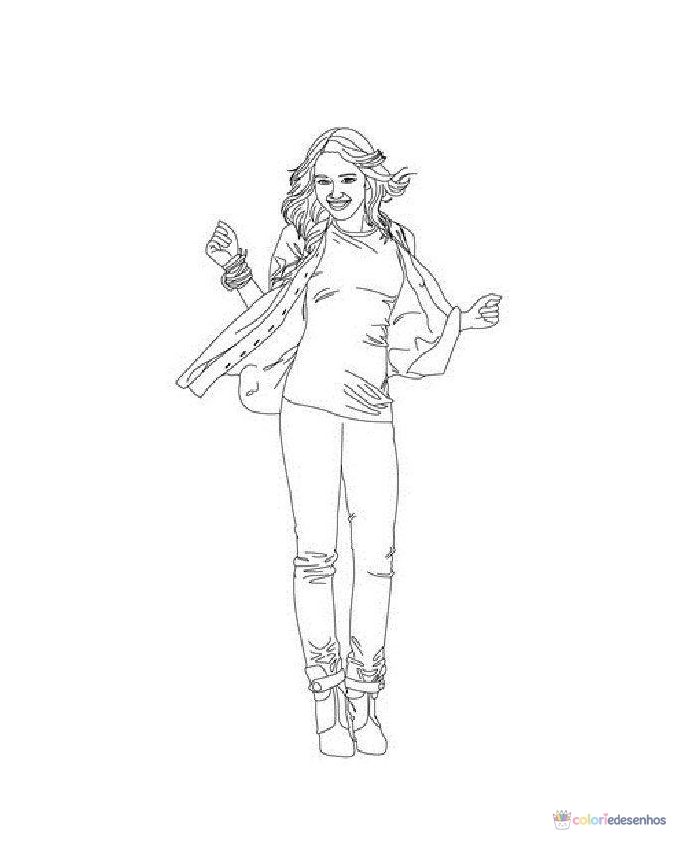 Hannah Montana para colorir