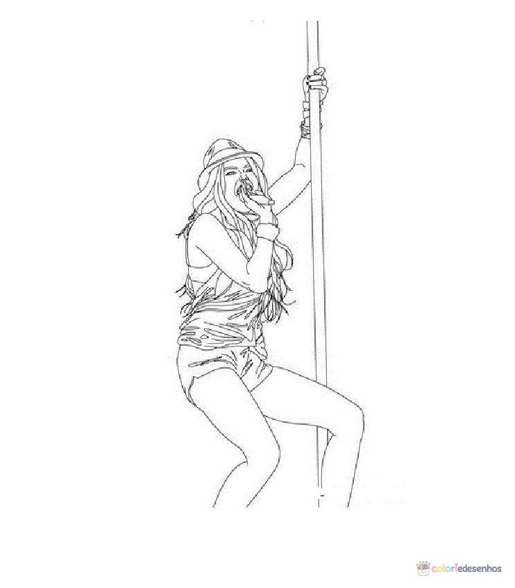 Hannah Montana para colorir