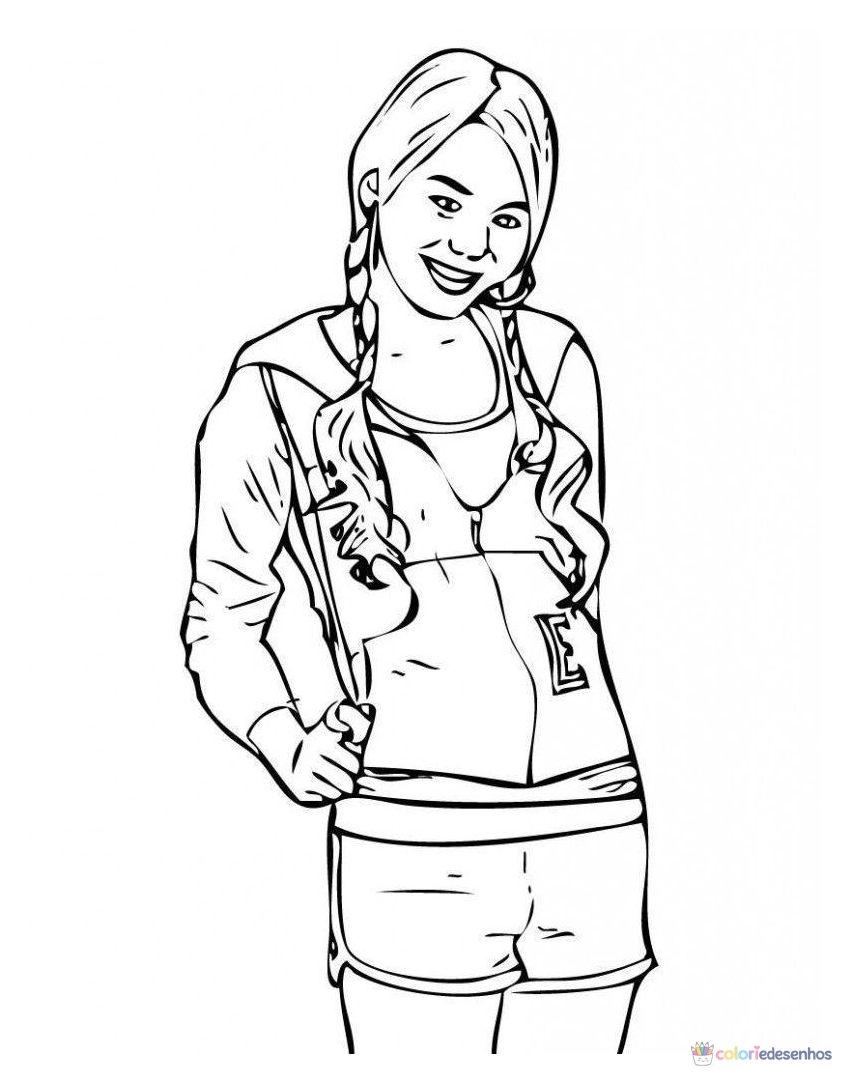 Hannah Montana para colorir