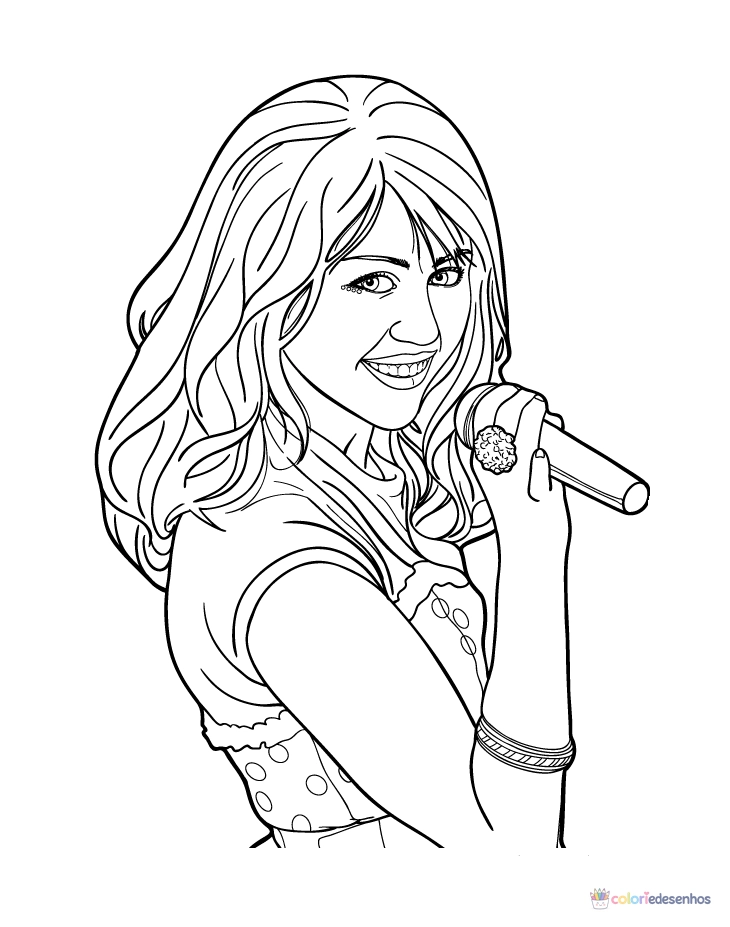 Hannah Montana para colorir