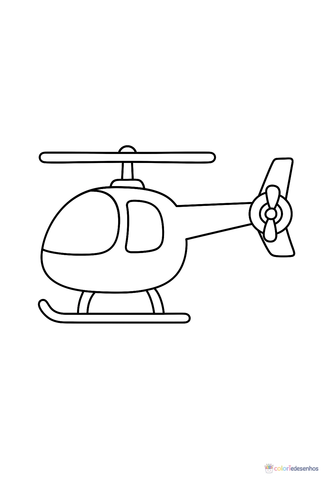 Desenhos de Helicópteros para colorir
