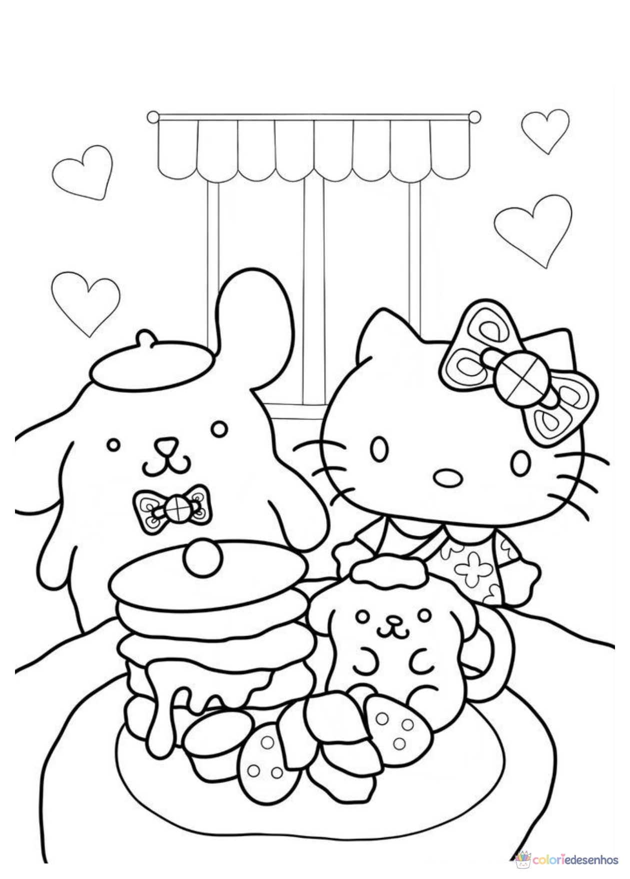 Pompompurin para imprimir e colorir para colorir