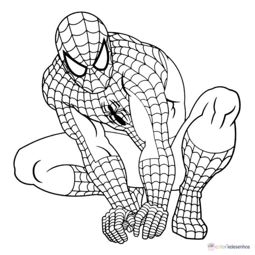 Desenhos de Homem-Aranha para colorir