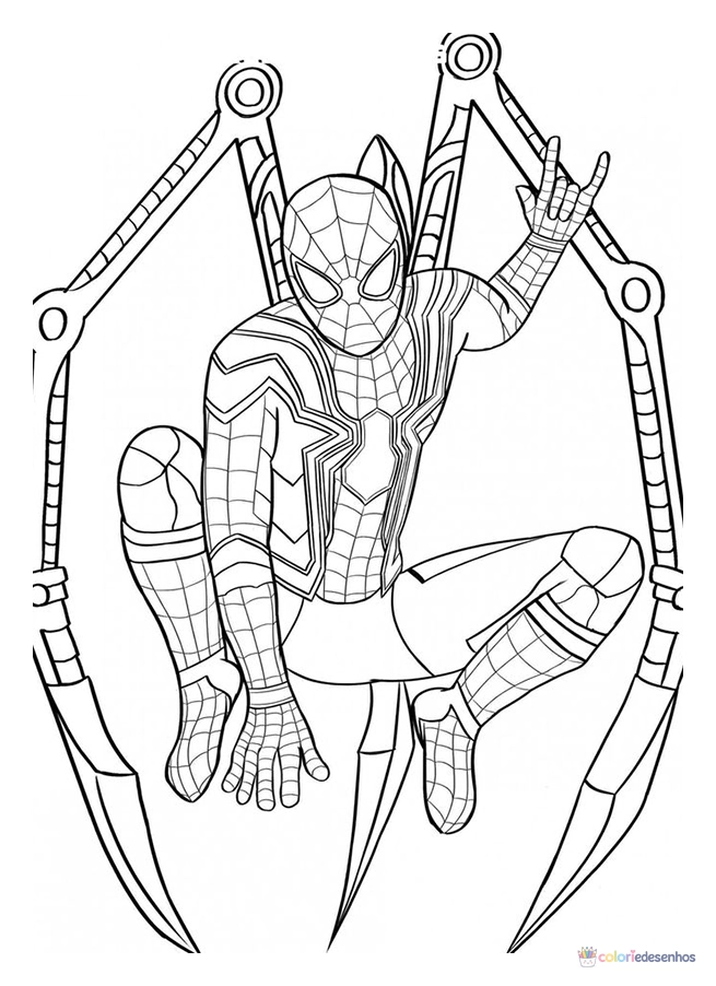 Homem-Aranha para colorir