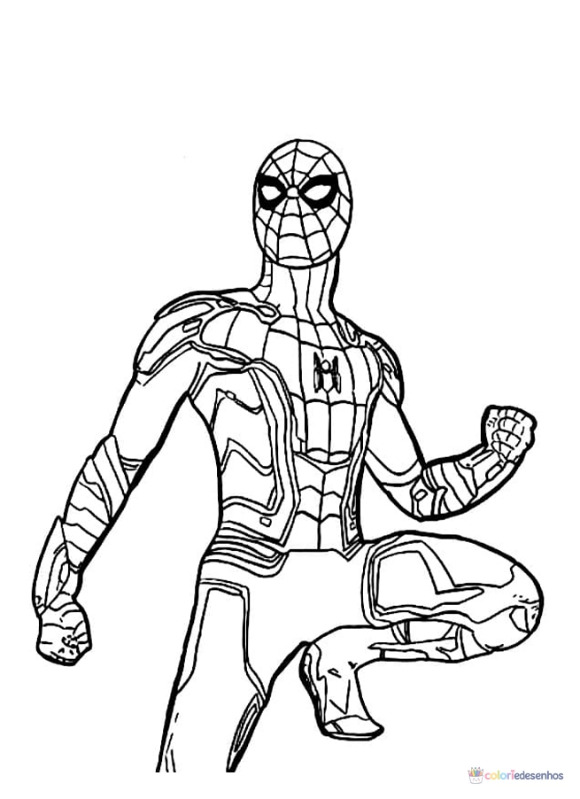Homem-Aranha para colorir