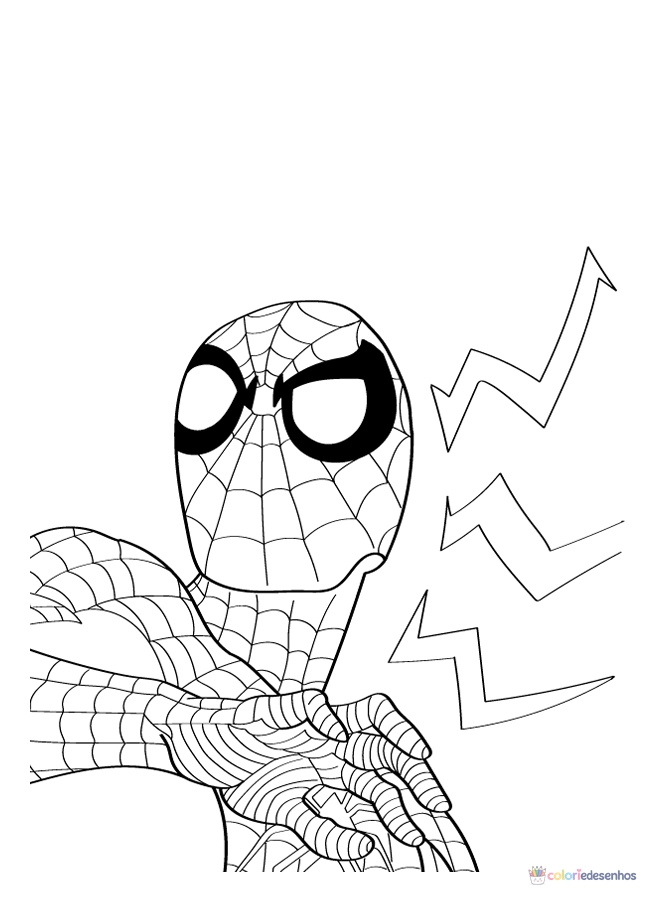 Homem-Aranha para colorir