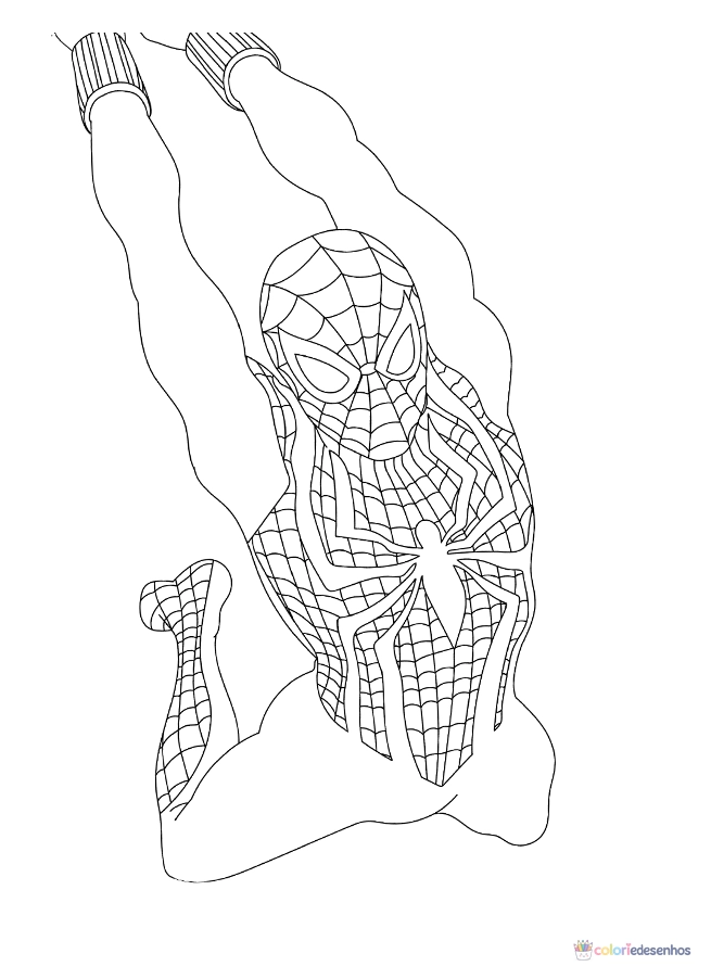 Homem-Aranha para colorir