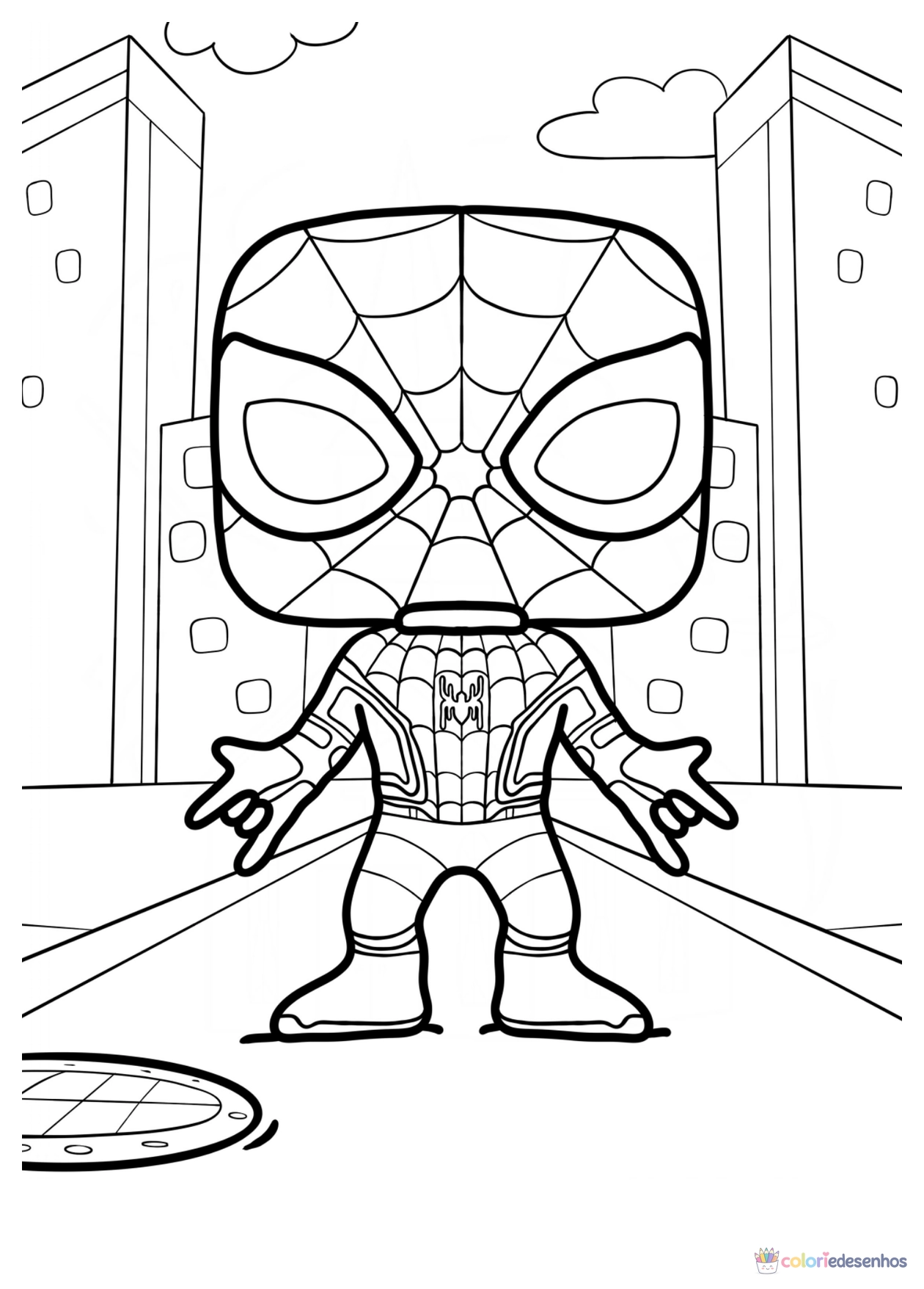 Funko Pop para imprimir e colorir para colorir