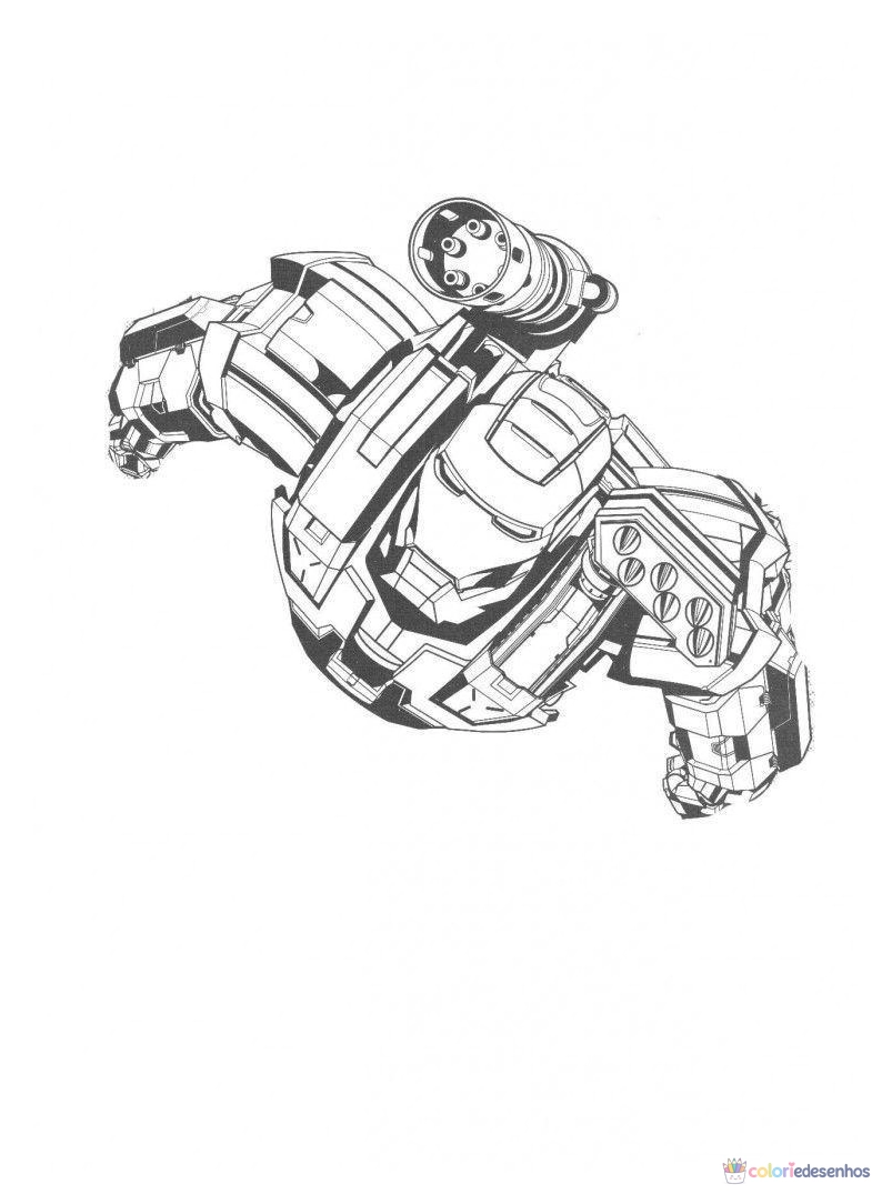 Homem de Ferro para colorir
