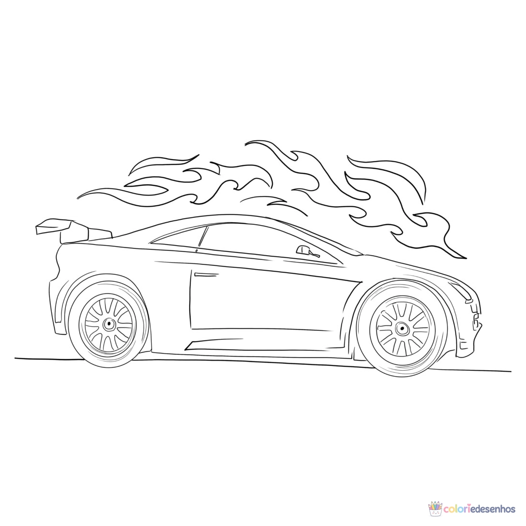 Hot Wheels para colorir