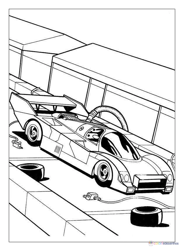 Desenhos de Hot Wheels para colorir