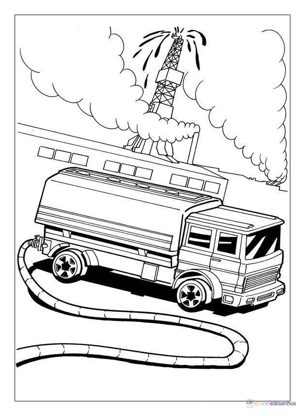 Hot Wheels para colorir