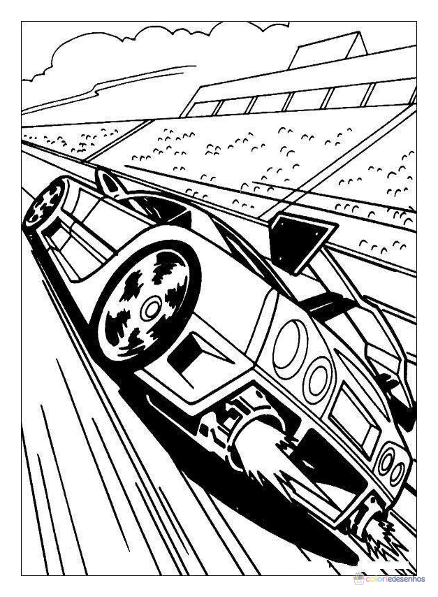 Hot Wheels para colorir