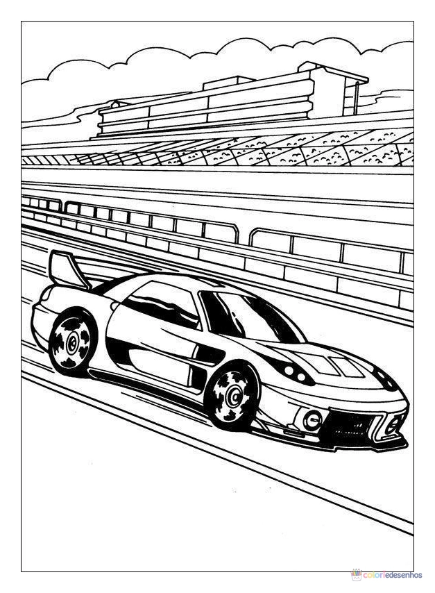 Hot Wheels para colorir