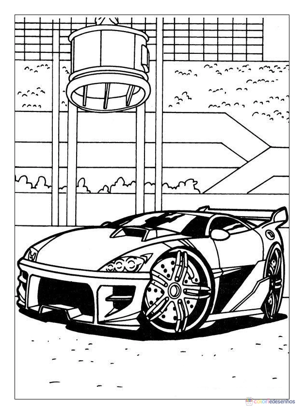 Hot Wheels para colorir