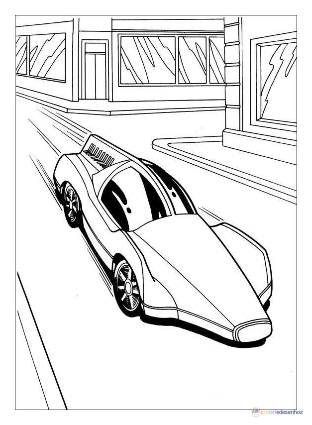 Hot Wheels para colorir