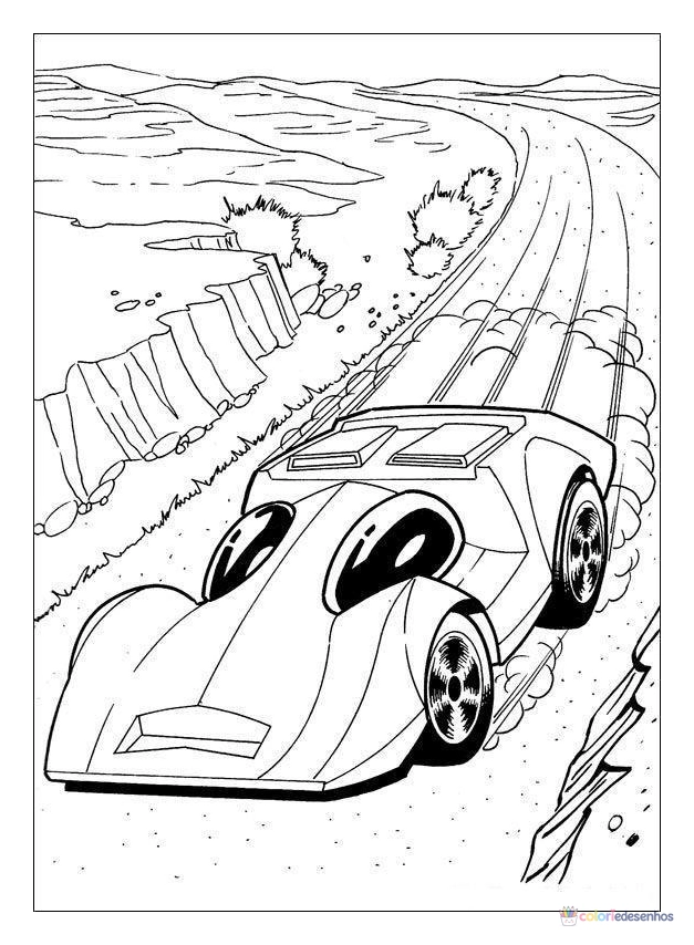 Hot Wheels para colorir
