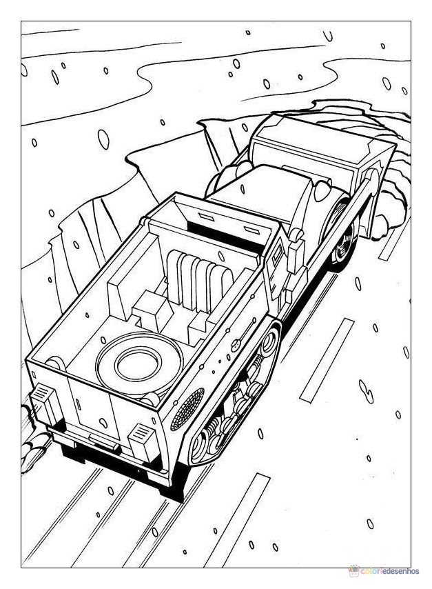 Hot Wheels para colorir