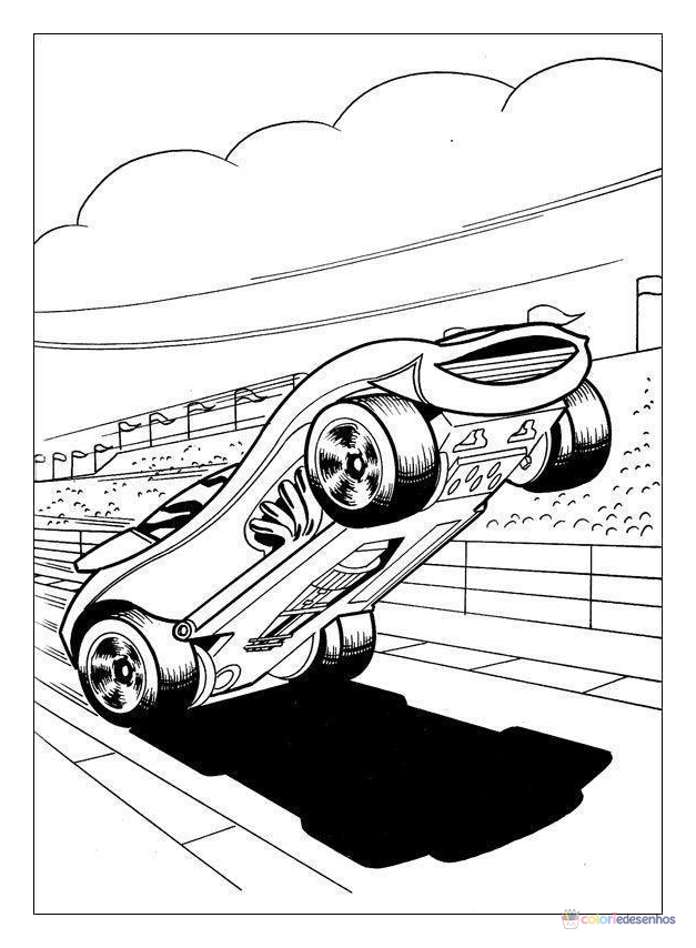 Hot Wheels para colorir
